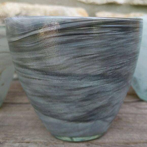 Ecoglass Votive Candle Holders Swirl Recycled Glass Eco-friendly Home Decor - Picture 6 of 17